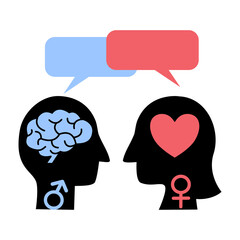 Men and woman use different logic, reason, intuition and emotion. Different between gender brains. 