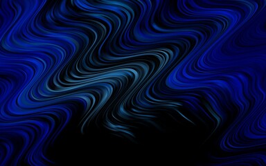 Obraz premium Dark BLUE vector pattern with bubble shapes.