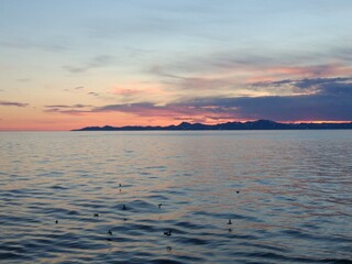 sunset at the sea