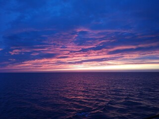 sunset over the ocean