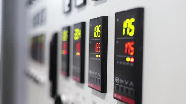 Electrical control room in industrial building Factory