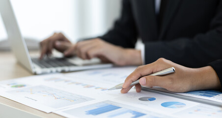 Business people meeting company finance in meeting room