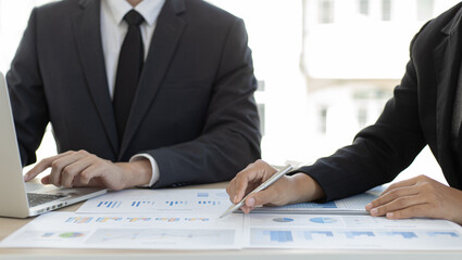 Business people meeting company finance in meeting room