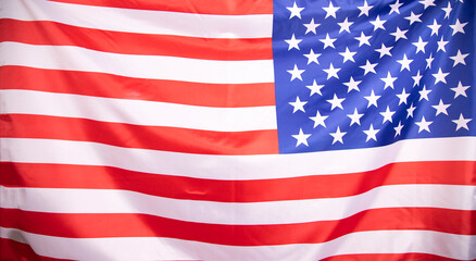 Closeup of American flag
