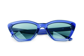 Stylish black sunglasses isolated on white background © vadarshop