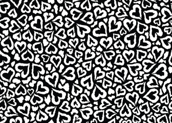 Leopard skin pattern design. Abstract love shape leopard print vector illustration background. Wildlife fur skin design illustration for print, web, home decor, fashion, surface, graphic design 
