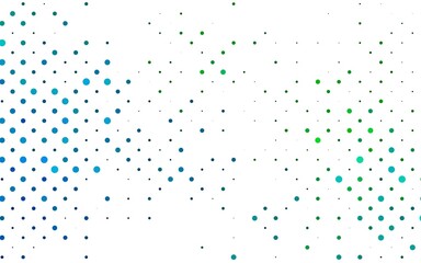 Light Blue, Green vector cover with spots.