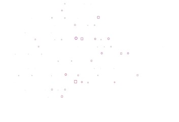 Light Pink vector template with spots, rectangles.