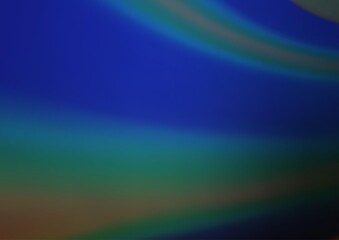 Dark BLUE vector glossy bokeh pattern.