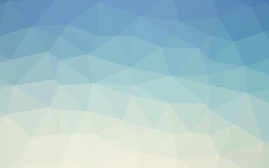 Light Blue, Yellow vector abstract polygonal layout.