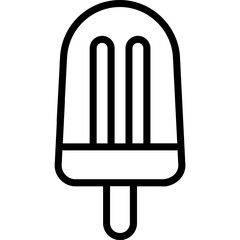 line icon for ice pop