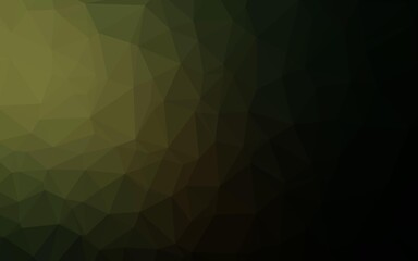 Obraz premium Dark Green vector abstract mosaic backdrop.