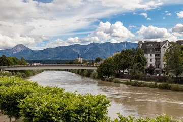 Die Drau in Villach