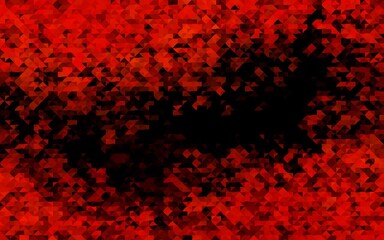 Dark Orange vector cover in polygonal style.