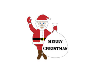 サンタクロースのクリスマスカード