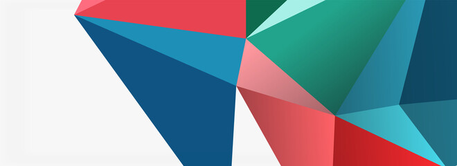 3d mosaic abstract backgrounds, low poly shape geometric design