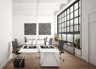Naklejka na ściany i meble contemporary loft office