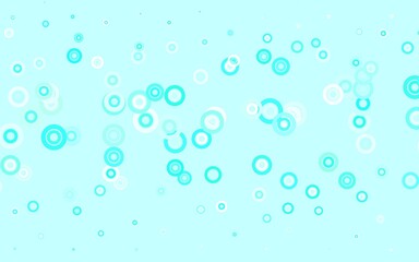Obraz na płótnie Canvas Light Green vector background with bubbles.