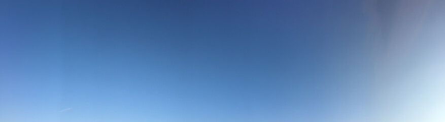 Clear blue sky panorama background