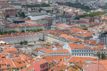 Fototapeta na wymiar discovery of the city of Lisbon in Portugal. Romantic weekend in Europe.
