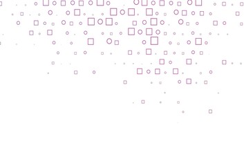 Light Pink vector layout with circle spots, cubes.