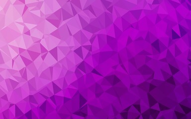 Obraz premium Light Purple vector blurry triangle template.