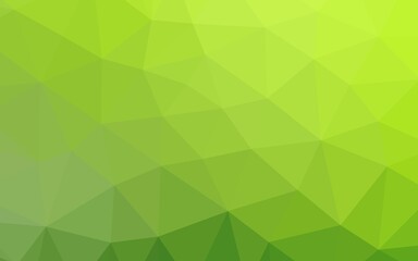 Obraz na płótnie Canvas Light Green vector abstract polygonal layout.