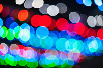 colorful abstract background with round colored bokeh