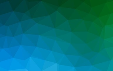 Light Blue, Green vector triangle mosaic texture.