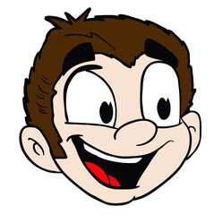 smiling boy head