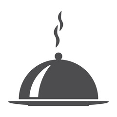 Restaurant icon main course menu design vector