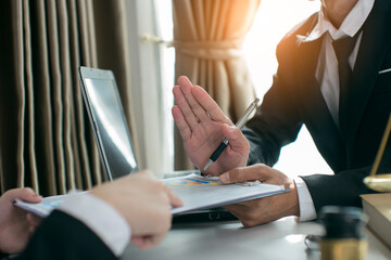 Business strategy investment concept office