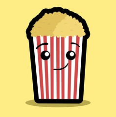 popcorni illustration cute