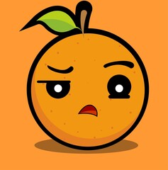 orange cartoon illustration
