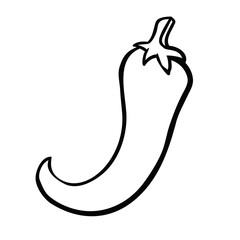 hot chili pepper black