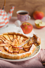 apple pie on a plate