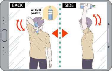 オンライントレーニング、フレンチプレスの正しい姿勢、男性