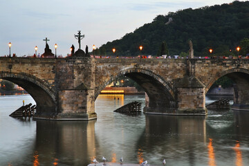 Obraz premium Charles bridge (Karluv most) in Prague. Czech Republic