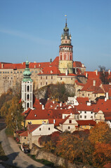 Obraz premium Panoramic view of Cesky Krumlov. Czech republic