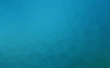 Dark BLUE vector abstract polygonal cover.