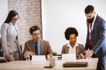 Business contract. Agreement was signed co-investment business