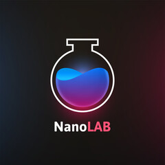 Obraz premium Nano lab logo template