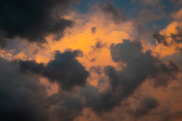  Dramatic clouds on the sky