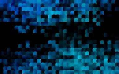 Dark BLUE vector pattern in square style.