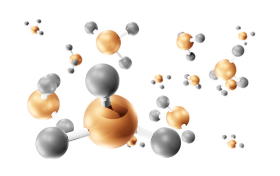 3d illustration viphosphine detected phosphorus in Venus atmosphere And possible life indicators PH3, Matter, Phosphorus, Phosphine