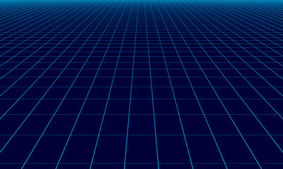 abstract blue tech background with perspective lines