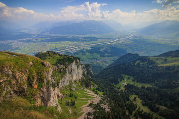 Top of the Hoher Kasten Mountain , Säntis, Switzerland