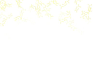 Light Yellow vector texture with artificial intelligence concept.