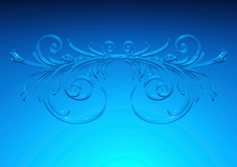 ガラス調のパターン