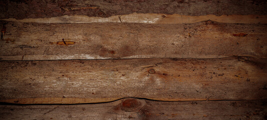 Wood timber background - Rustic grunge dark brown wooden boards panel wall texture